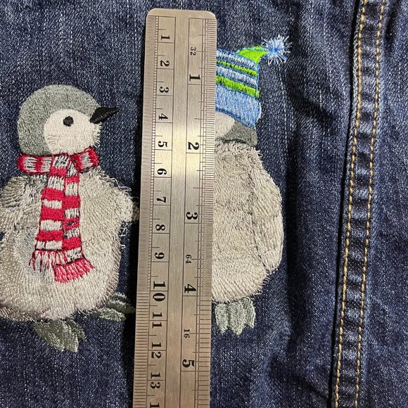 Old Navy Jean Jacket 18-24 mos Penguin Pals Customizable - Picture 8 of 9